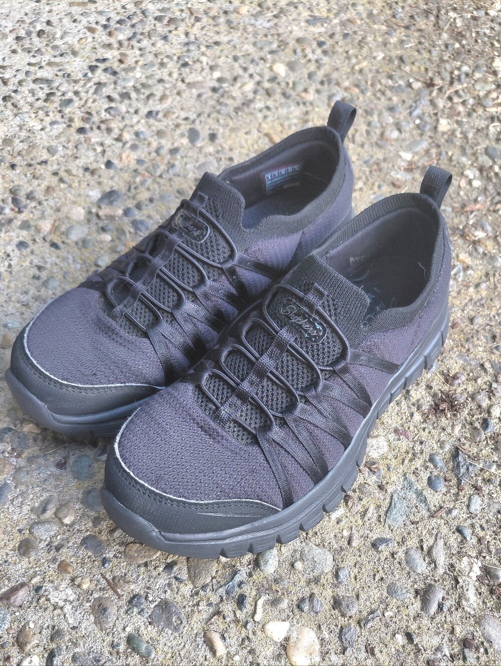 Skechers Women's  Black Athletic Slip-On Sneakers